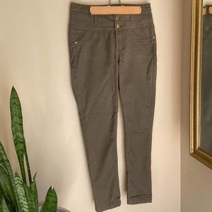 Green high waisted jeggings